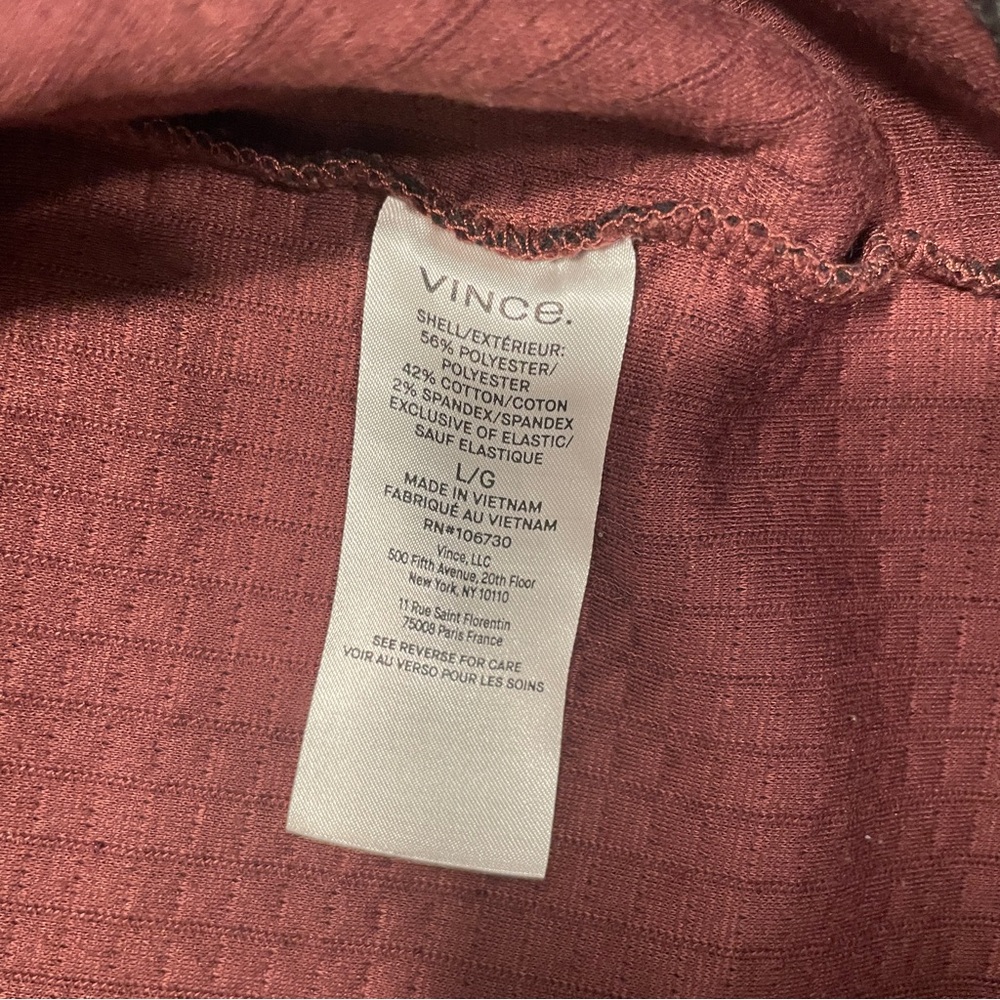 VINCE quarter zip black men’s Large - Picture 8 of 9